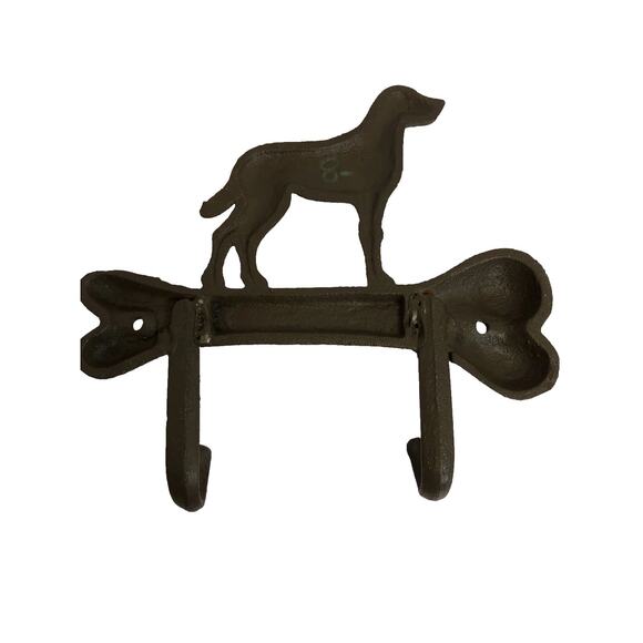 Cast Iron Hanging Towel Key Coat Rack Hanger Rustic Heavy Duty Wall Art Decor - Picture 1 of 5